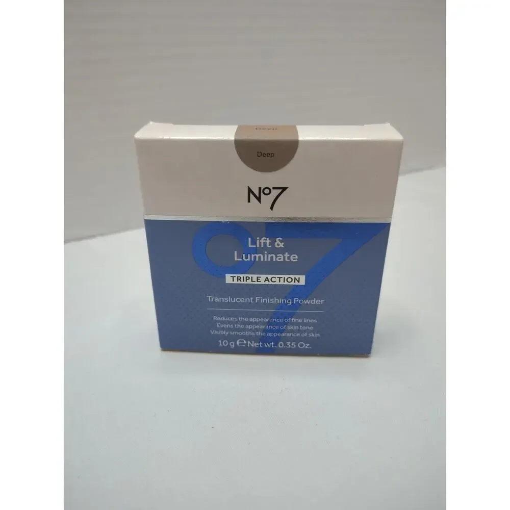 No7 Lift & Luminate Triple‎ Action Translucent Finishing Powder .35 Oz DEEP New